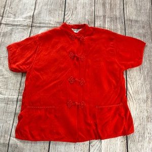 Vintage 40s 50s Asian Top Pajama Top